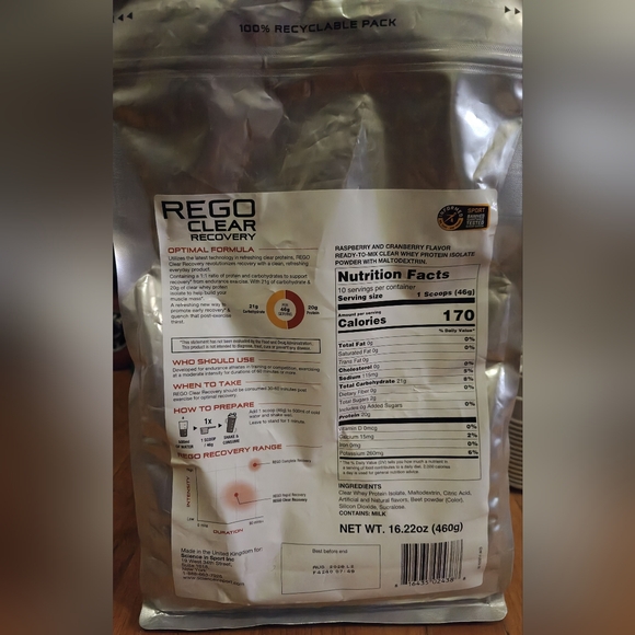 SiS Rego Clear Recovery Raspberry & Cranberry Exp. Aug 2026 - Picture 2 of 5